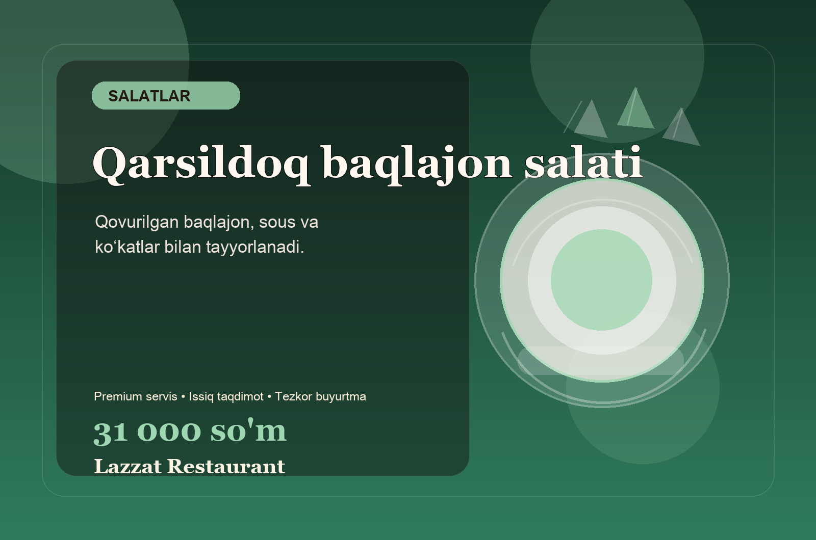 Qarsildoq baqlajon salati